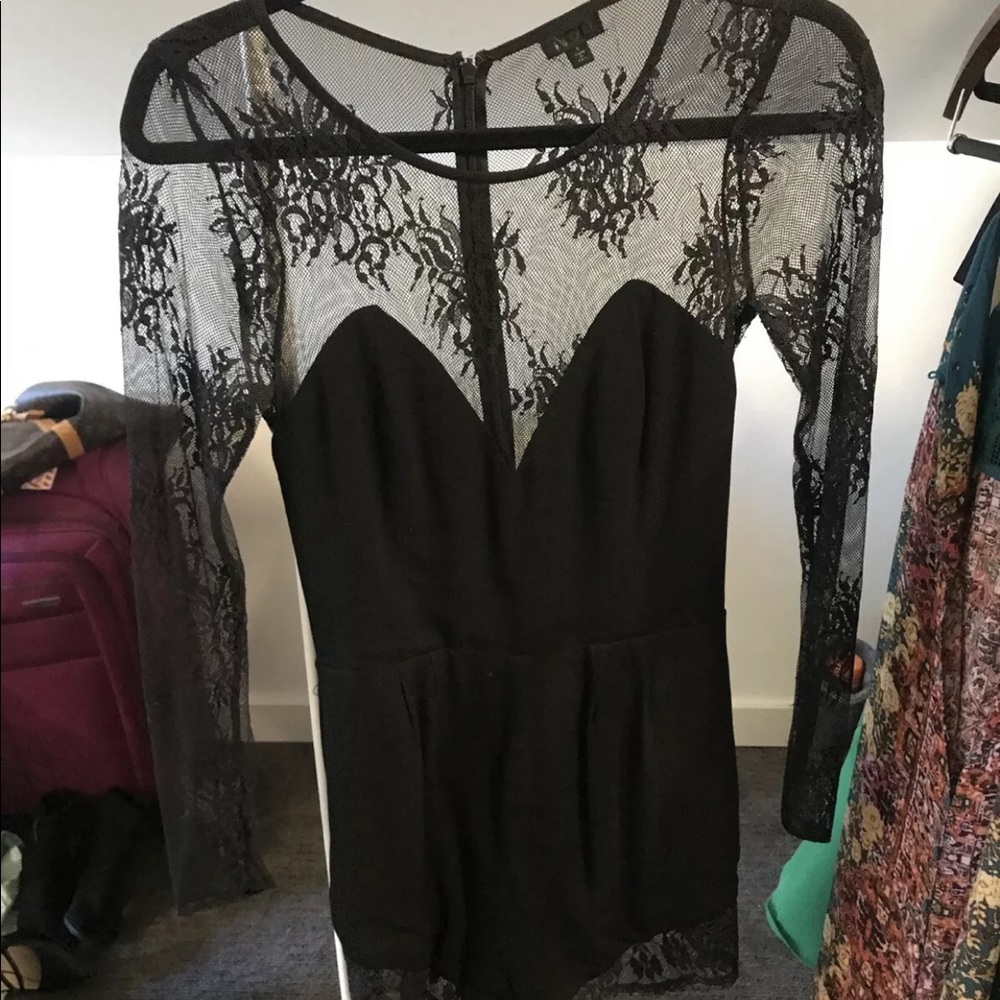 NBD Black Lace Romper - Size S